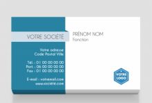 Le contenu d’une carte de visite